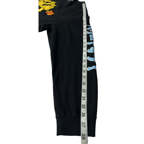 Pac-Man T-Shirt Mens M Vtg Video Game Arcade 70s Black Long Sleeve 80s Bandai - Picture 15 of 15